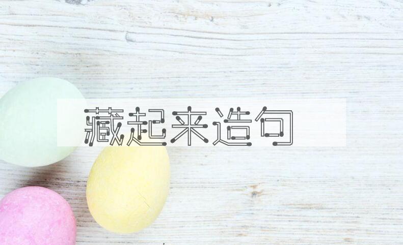 用藏起来造句