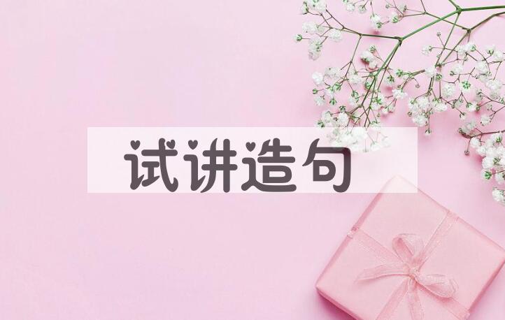 用试讲造句