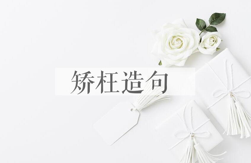 用矫枉造句