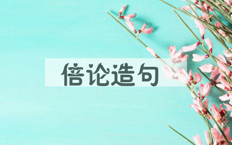 用倍论造句
