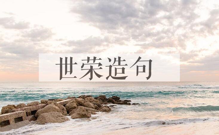 用世荣造句