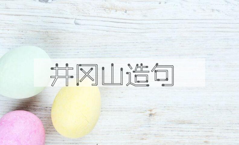 用井冈山造句