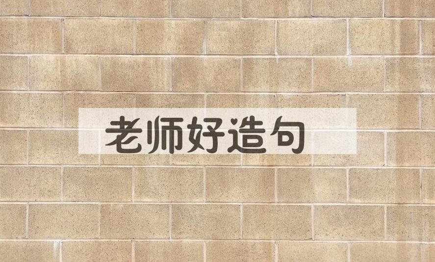 用老师好造句