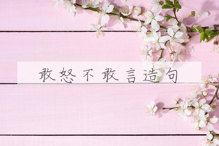 用敢怒不敢言造句