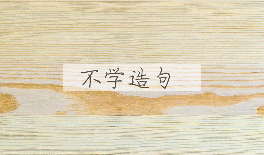 用不学造句