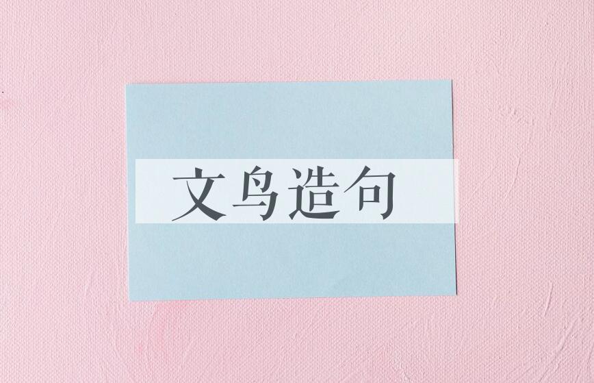 用文鸟造句