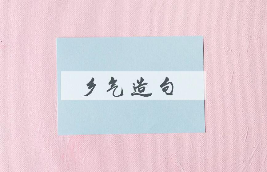 用乡气造句