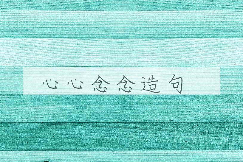 用心心念念造句