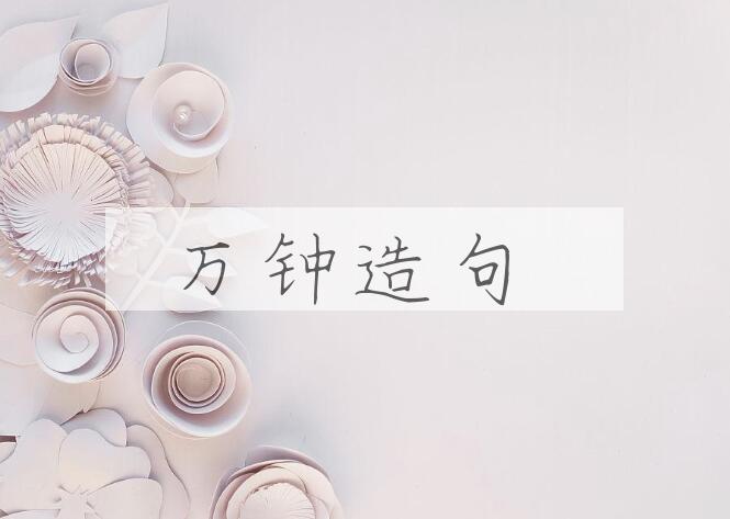用万钟造句