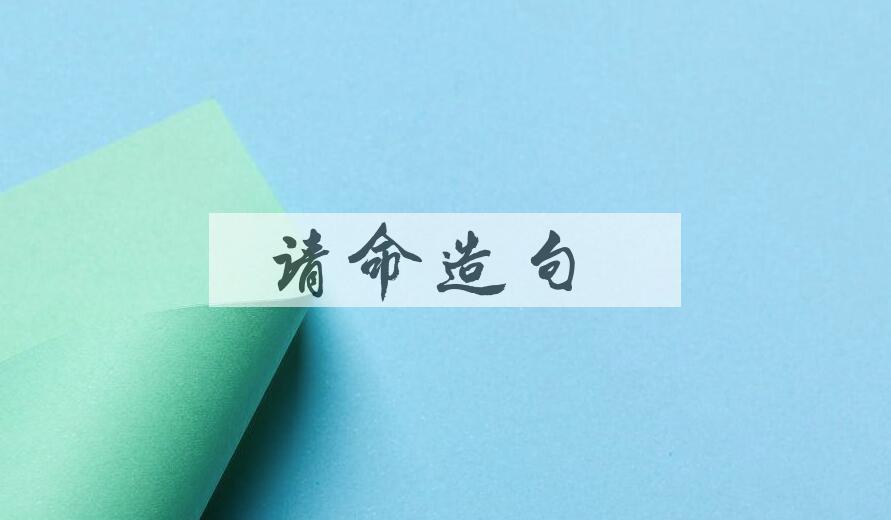 用请命造句