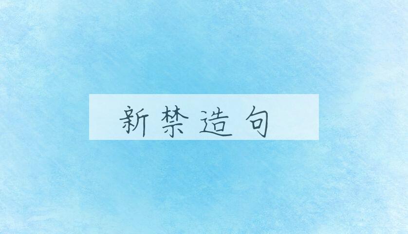 用新禁造句
