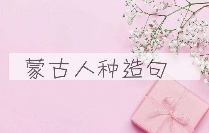 用蒙古人种造句