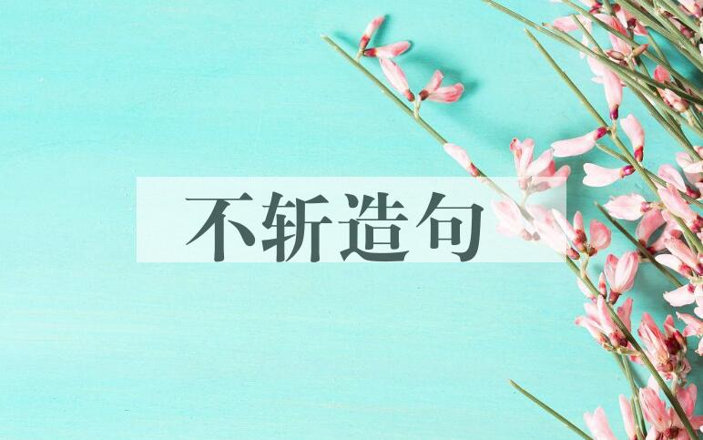 用不斩造句