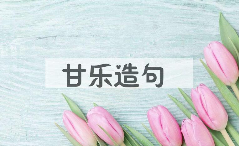 用甘乐造句
