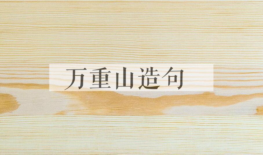 用万重山造句