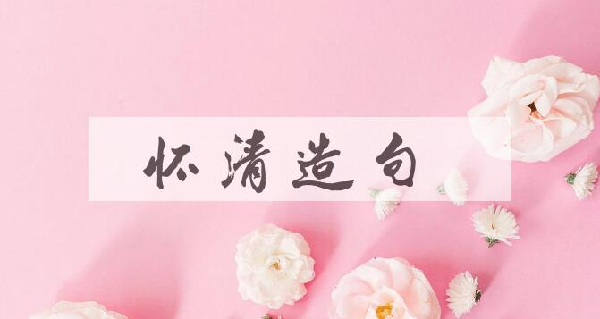 用怀清造句