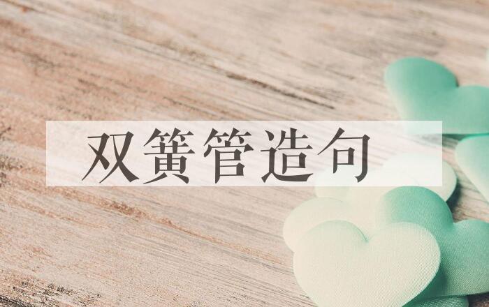 用双簧管造句