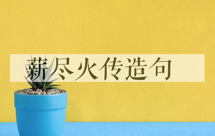 用薪尽火传造句