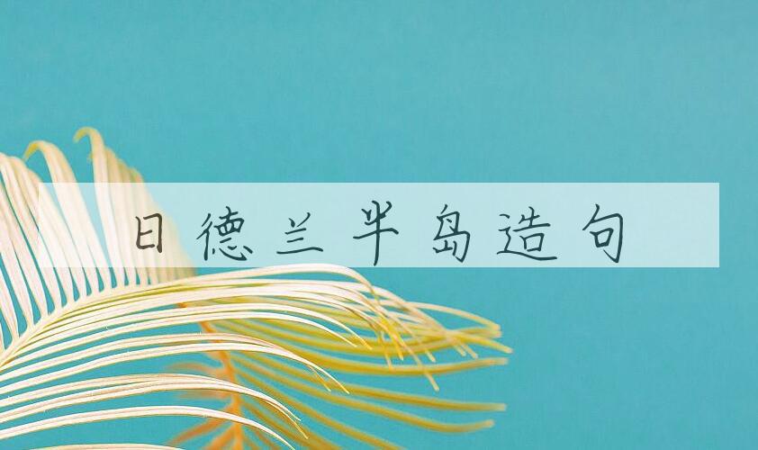用日德兰半岛造句