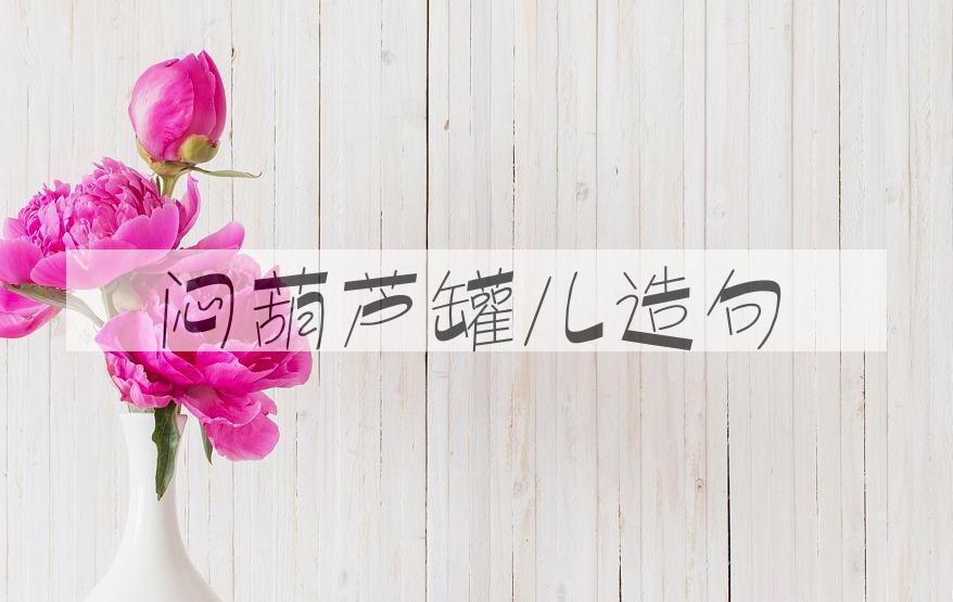 用闷葫芦罐儿造句