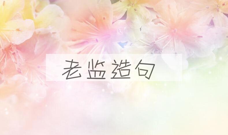 用老监造句