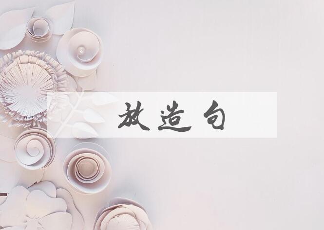 用模放造句