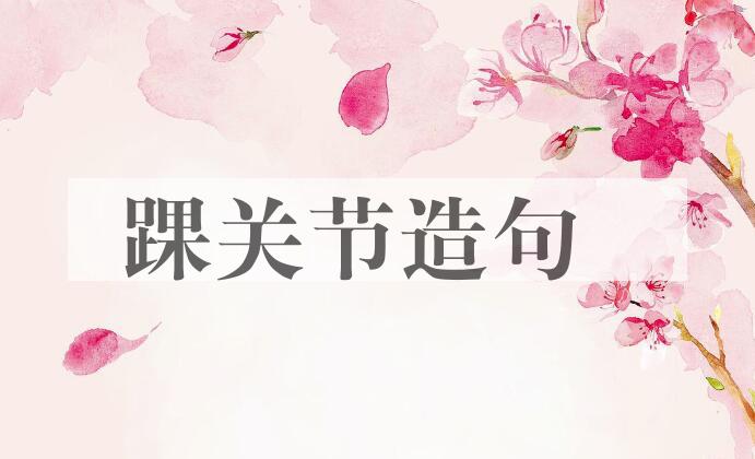 用踝关节造句