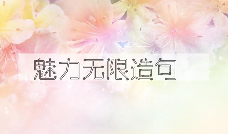 用魅力无限造句