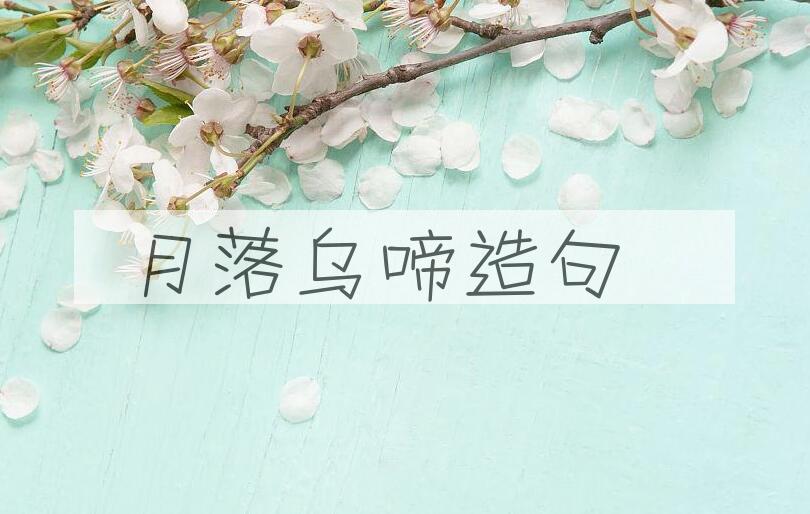 用月落乌啼造句