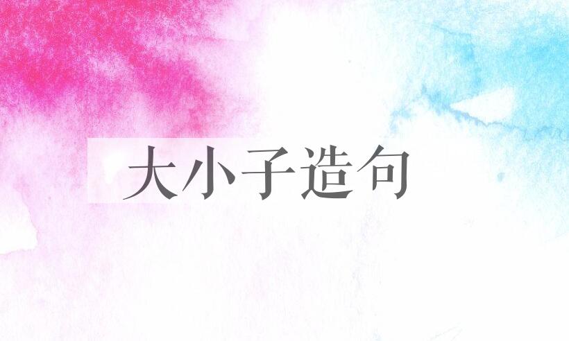用大小子造句