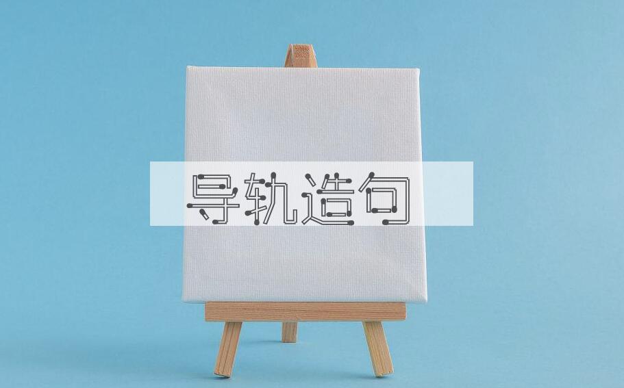 用导轨造句