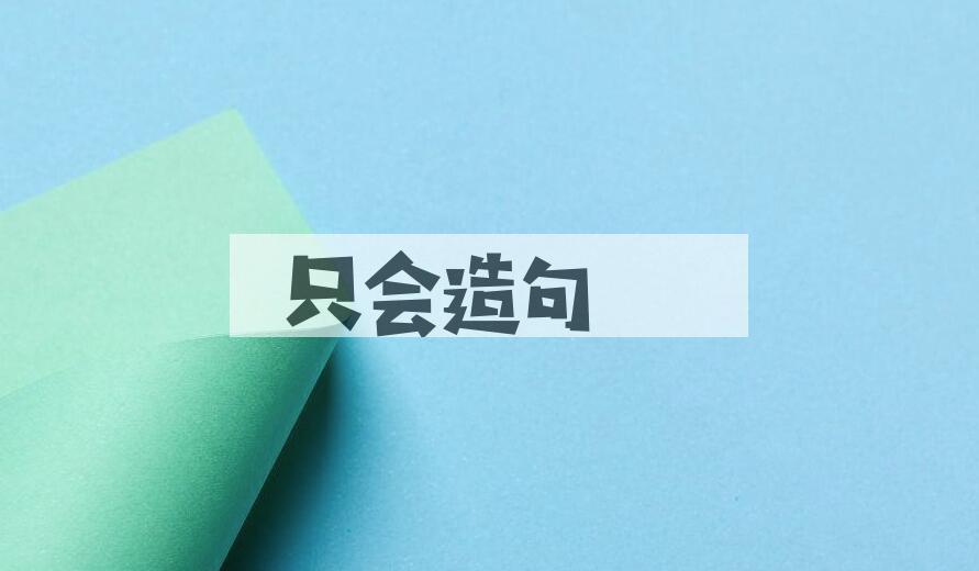 用只会造句