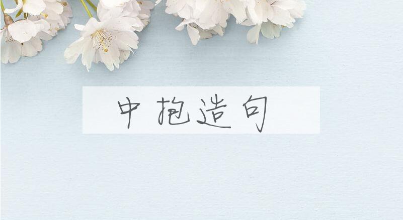 用中抱造句