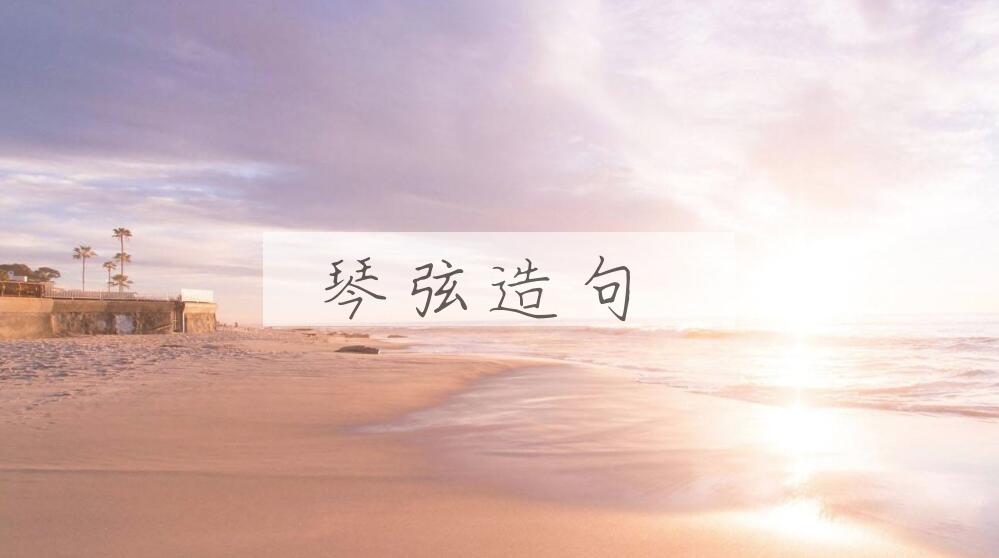 用琴弦造句