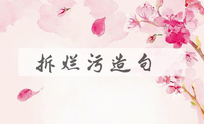 用拆烂污造句