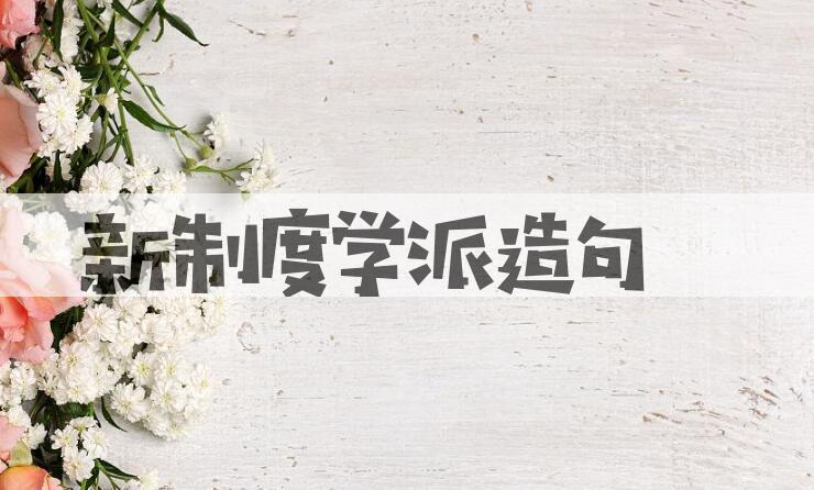 用新制度学派造句