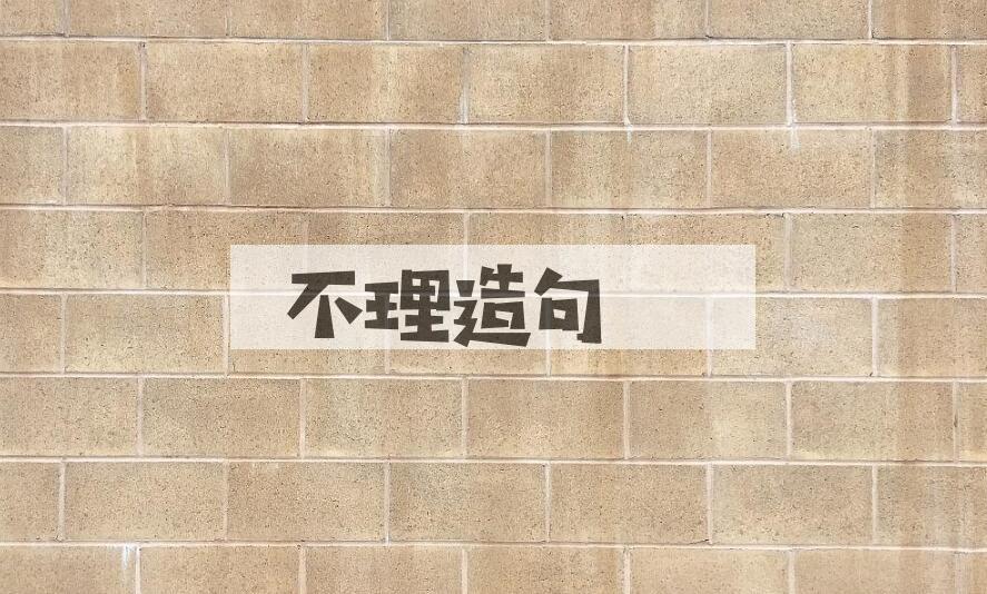 用不理造句