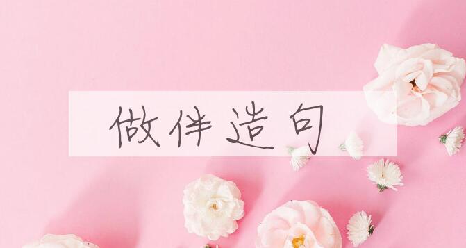 用做伴造句
