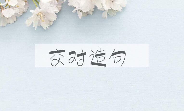 用交对造句