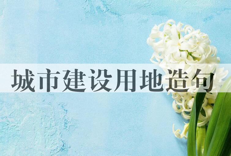 用城市建设用地造句