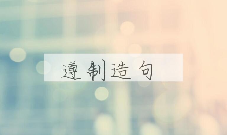 用遵制造句