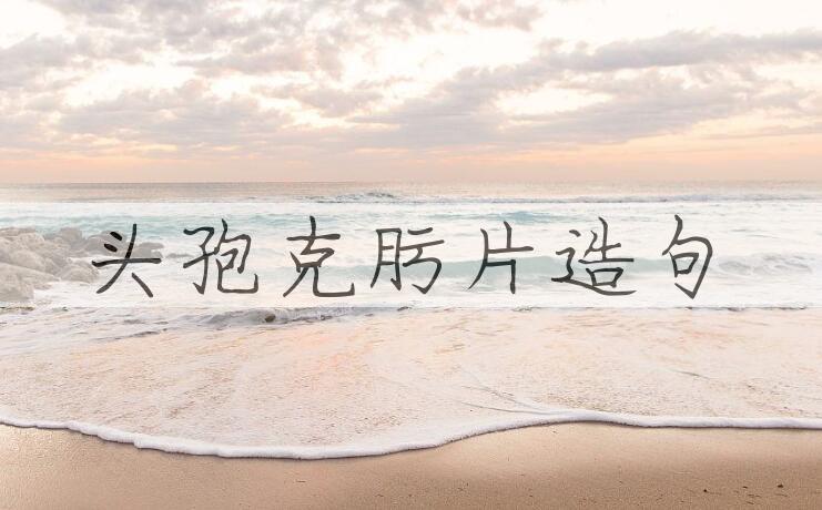 用头孢克肟片造句