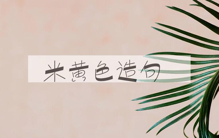 用米黄色造句