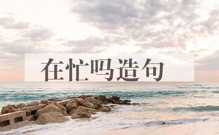 用在忙吗造句