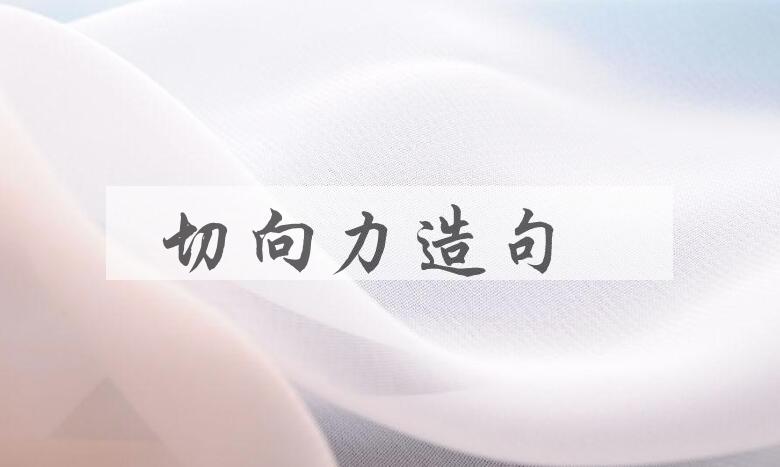 用切向力造句