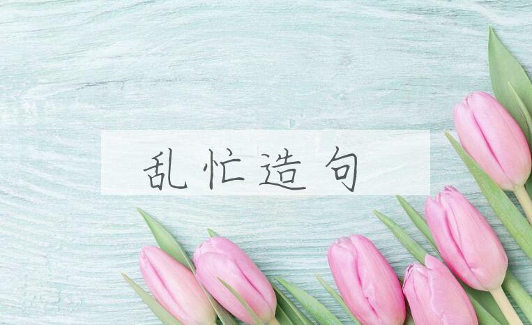 用乱忙造句