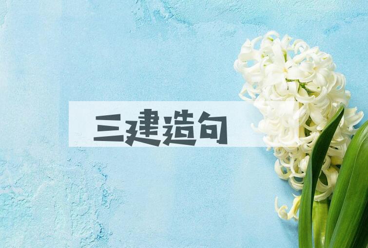 用三建造句