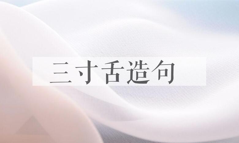 用三寸舌造句