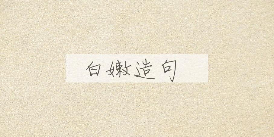 用白嫩造句