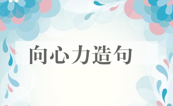 用向心力造句